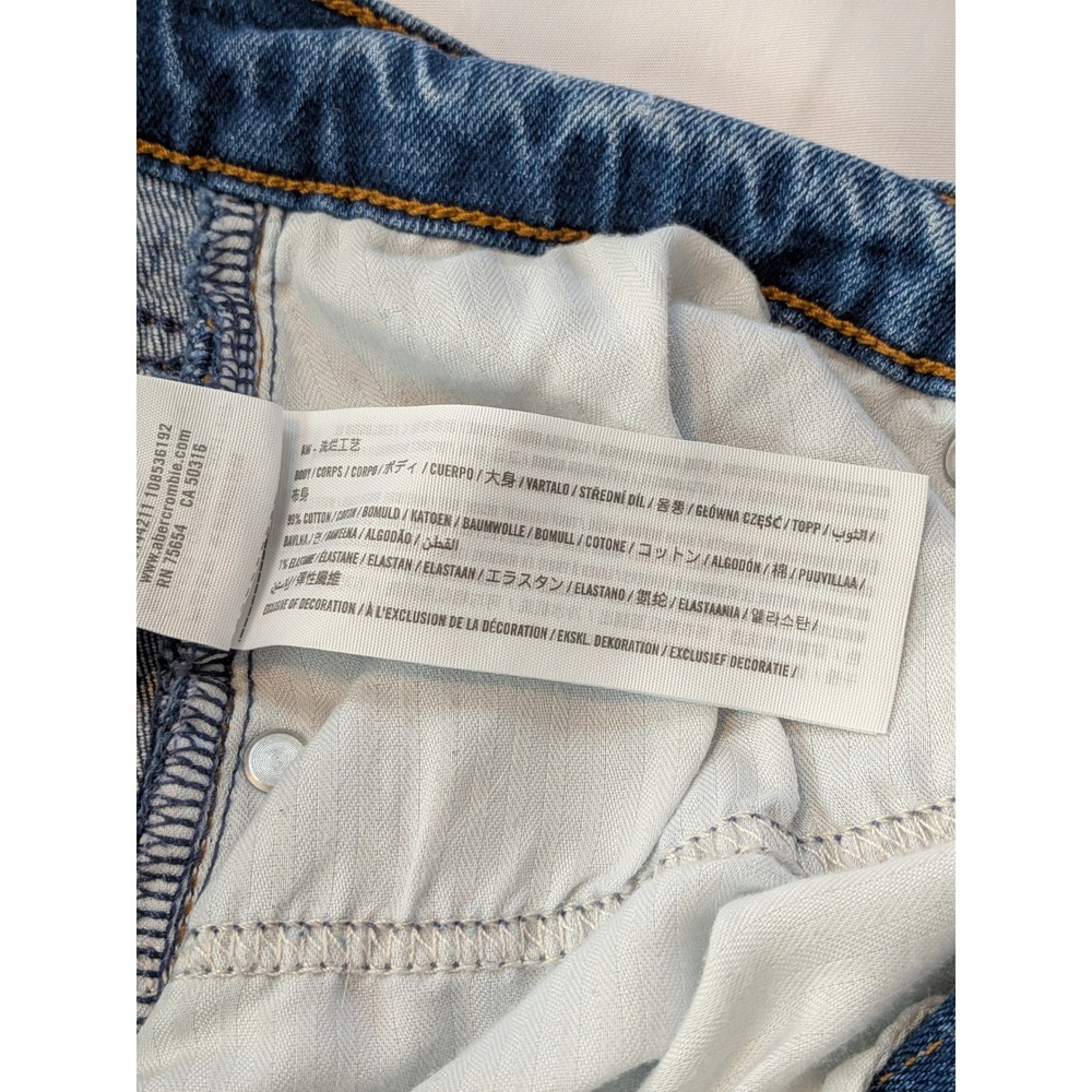 Abercrombie & Fitch Curve Love Ultra High Rise Ankle Straight Jeans 26 - Picture 10 of 11